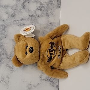 Hard Rock Cafe Orlando Collectible Bear Isaac Beara Hard to Find with Tag